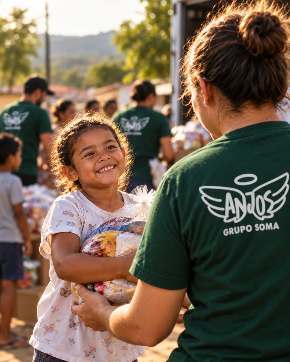 Imagem institucional do Anjos Grupo Soma: Voluntariado que cria vínculo e presença.